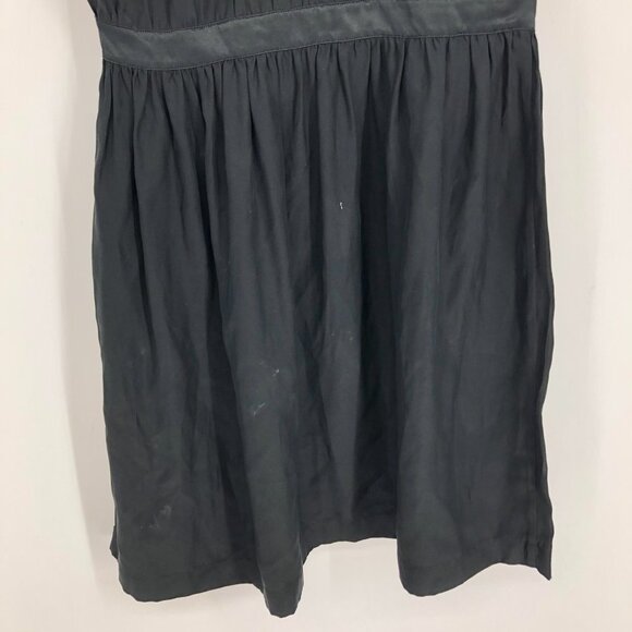 212 Collection Black 100% Silk flowy scoop Neck Mini Dress size 2 - Picture 10 of 15